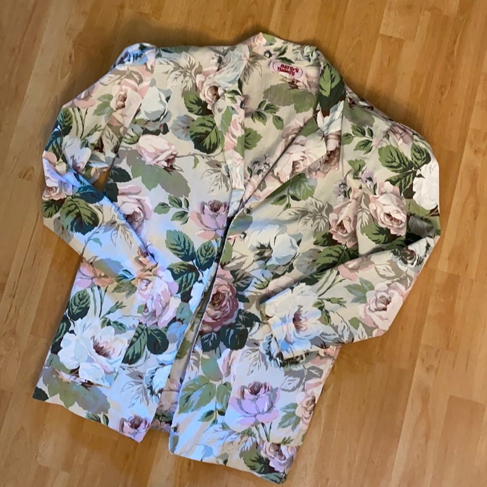 Vintage 80’s Betsy’s Things Floral Jacket Blazer 10